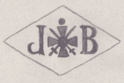 French Maker's Mark
NAME: Jean Branger INITIALS: J B SYMBOL: French military decoration (Croix-de-guerre) DATES: 1919 - 1920 SPECIALITY: Jeweller PLACE: 165 rue Saint-Honoré, Paris, France