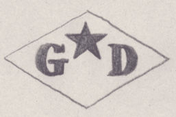 French Maker's Mark
NAME: Georges Delestre INITIALS: G D SYMBOL: Star DATES: 1946 - SPECIALITY: Jeweller PLACE: 19 boulevard Bourdon, Paris, France