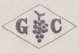 French Maker's Mark
NAME: Gustave Chaumier INITIALS: G C SYMBOL: Grape DATES: 1924 - 1925 SPECIALITY: Jeweller PLACE: 53 rue de la Folie-Méricourt, Paris, France