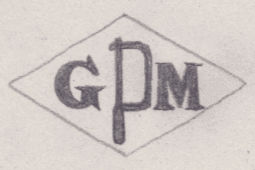 French Maker's Mark
NAME: Gilbert Meller INITIALS: G M SYMBOL: Hacksaw DATES: 1949 - SPECIALITY: Jeweller PLACE: 21 Faubourg du Temple, Paris, France