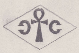 French Maker's Mark
NAME: Chamdon & Compagnie INITIALS: Ↄ C SYMBOL: Egyptian key of life DATES: 1926 - SPECIALITY: Jeweller PLACE: 94 rue St-Lazare, Paris, France