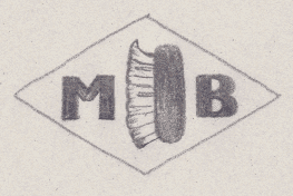 French Maker's Mark
NAME: Maurice Brosse INITIALS: M B SYMBOL: Brush DATES: 1930 - SPECIALITY: Jeweller PLACE: 212 rue de la convention, Paris, France