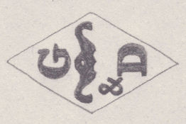 French Maker's Mark
NAME: Golbérine & Dovgonov INITIALS: G & D SYMBOL: Balance beam for scales DATES: 1924 - SPECIALITY: Jeweller PLACE: 94 rue Lafayette, Paris, France