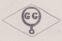 French Maker's Mark
NAME: Georges Goldschmidt INITIALS: G G SYMBOL: Magnifying glass DATES: 1918 - SPECIALITY: Jeweller PLACE: 12 rue de Bachaumont, Paris, France
