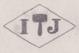 French Maker's Mark
NAME: Justin Igeneder INITIALS: I J SYMBOL: Mallet DATES: 1878 - SPECIALITY: Jeweller PLACE: 38 rue du Mail, Paris, France