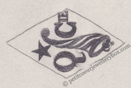French Maker's Mark
NAME: Prosper Tordjman INITIALS: P T SYMBOL: Ivy leaf DATES: 1924 - 1963 SPECIALITY: Silversmith PLACE: 90 rue du Temple, Paris, France
