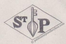 French Maker's Mark
NAME: Société Saint-Pascal INITIALS: St P SYMBOL: Key DATES: 1939 - SPECIALITY: Silversmith PLACE: 2 place St-Sulpice, Paris, France