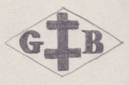 French Maker's Mark
NAME: Georges Blondel INITIALS: G B SYMBOL: Cross of Lorraine DATES: 1920 - 1920 SPECIALITY: Jeweller PLACE: 2bis rue Faÿs, Saint-Mandé, France