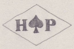 French Maker's Mark
NAME: Henri Hector Picq INITIALS: H P SYMBOL: Ace of spades DATES: 1888 - SPECIALITY: Jeweller PLACE: Paris, France