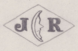 French Maker's Mark
NAME: Jules Raclot INITIALS: J R SYMBOL: Face in a crescent DATES: 1909 - SPECIALITY: Jeweller PLACE: Paris, France