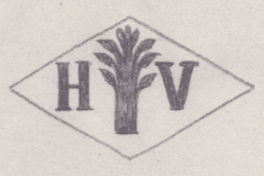 French Maker's Mark
NAME: Henri Viollard INITIALS: H V SYMBOL: Sheaf DATES: 1886 - 1895 SPECIALITY: Jeweller PLACE: 32 rue des Bons-Enfants, Paris, France
