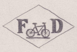 French Maker's Mark
NAME: François Dell Osa INITIALS: F D SYMBOL: Bicycle DATES: 1932 - SPECIALITY: Jeweller PLACE : 90 rue d'Enghien, Paris, France