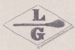 French Maker's Mark
NAME: Louis Gellé INITIALS: L G SYMBOL: Chisel DATES: 1941 - SPECIALITY: Jeweller PLACE: 117 boulevard Voltaire, Paris, France