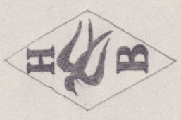 French Maker's Mark
NAME: Hector Bertolone INITIALS: H B SYMBOL: Swallow DATES: 1920 - SPECIALITY: Jeweller PLACE: 33 rue Chapon, Paris, France