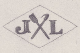 French Maker's Mark
NAME: Jean-Baptiste Lombard INITIALS: J L SYMBOL: Crossed oar and hook DATES: 1886 - SPECIALITY: Jeweller PLACE: 17 rue Thevenot, Paris, France