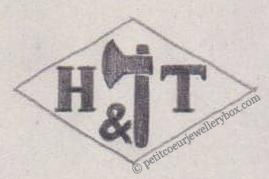 French Maker's Mark
NAME: Hermant & Thuillier INITIALS: H & T SYMBOL: Axe DATES: 1903 - 1924 SPECIALITY: Jeweller PLACE: 143 rue Saint-Denis, Paris, France