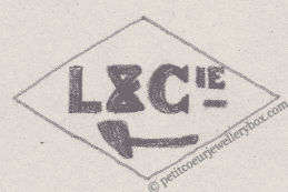 NAME: Lancel & Compagnie INITIALS: L & Cie SYMBOL: Pipe DATES: 1924 - SPECIALITY: JewellerPLACE: 3 impasse de la Planchette, Paris, France