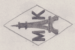 French Maker's Mark
NAME: Marcel Kronenberger INITIALS: M K SYMBOL: Eiffel tower DATES: 1928 - SPECIALITY: Jeweller PLACE: 32 rue Pastourelle, Paris, France