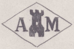 French Maker's Mark
NAME: Antoine Mestoring INITIALS: A M SYMBOL: Tower DATES: 1899 – 1926 SPECIALITY: Jeweller PLACE: 42 rue Meslay, Paris, France