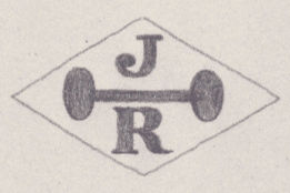 French Maker's Mark
NAME: Jules Renault INITIALS: J R SYMBOL: Dumbbel DATES: 1929 - SPECIALITY: Jeweller PLACE: 6 rue des haudriettes, Paris, France