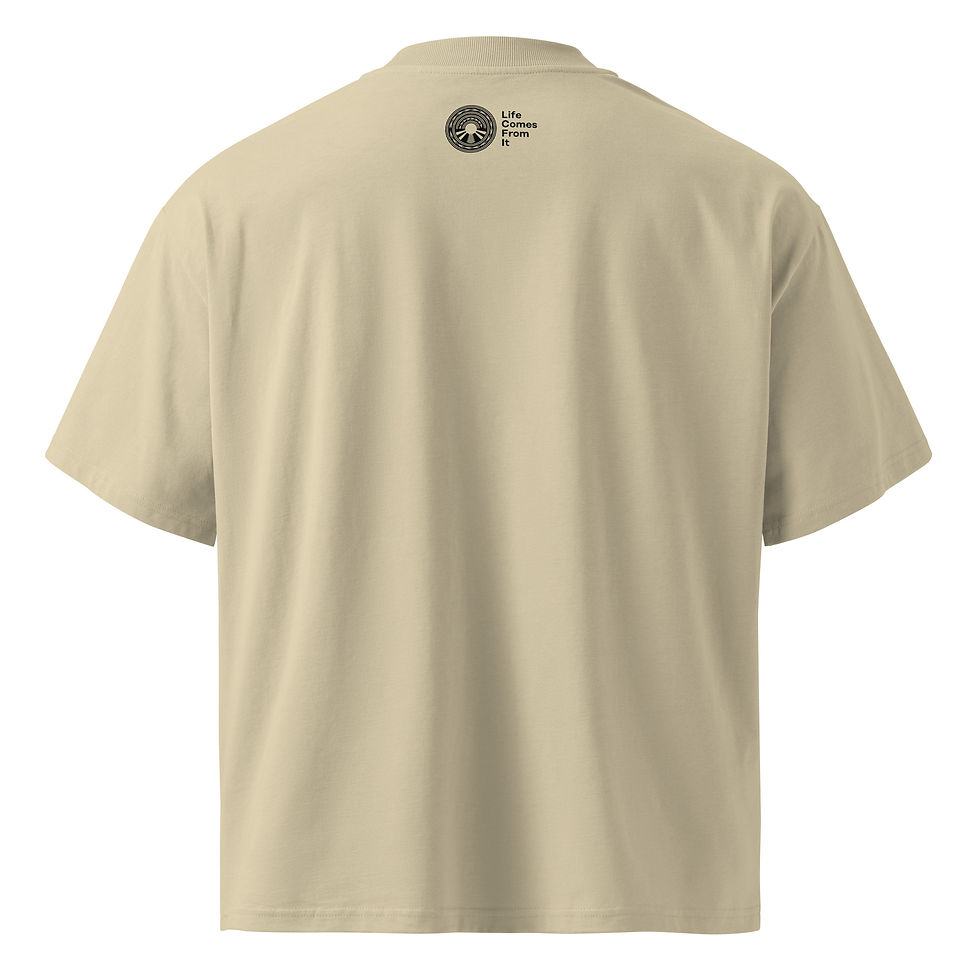 Thumbnail: Unisex organic oversized high neck t-shirt