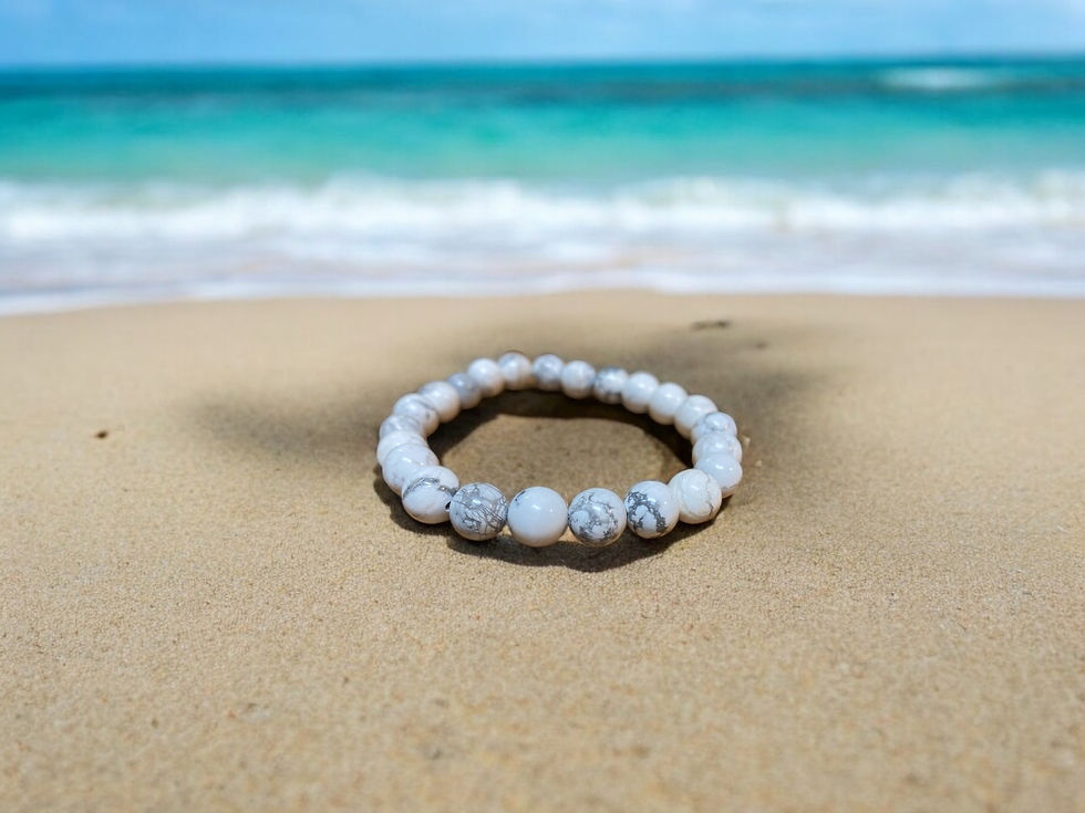 Endless Natural Howlite Gemstone Bracelet