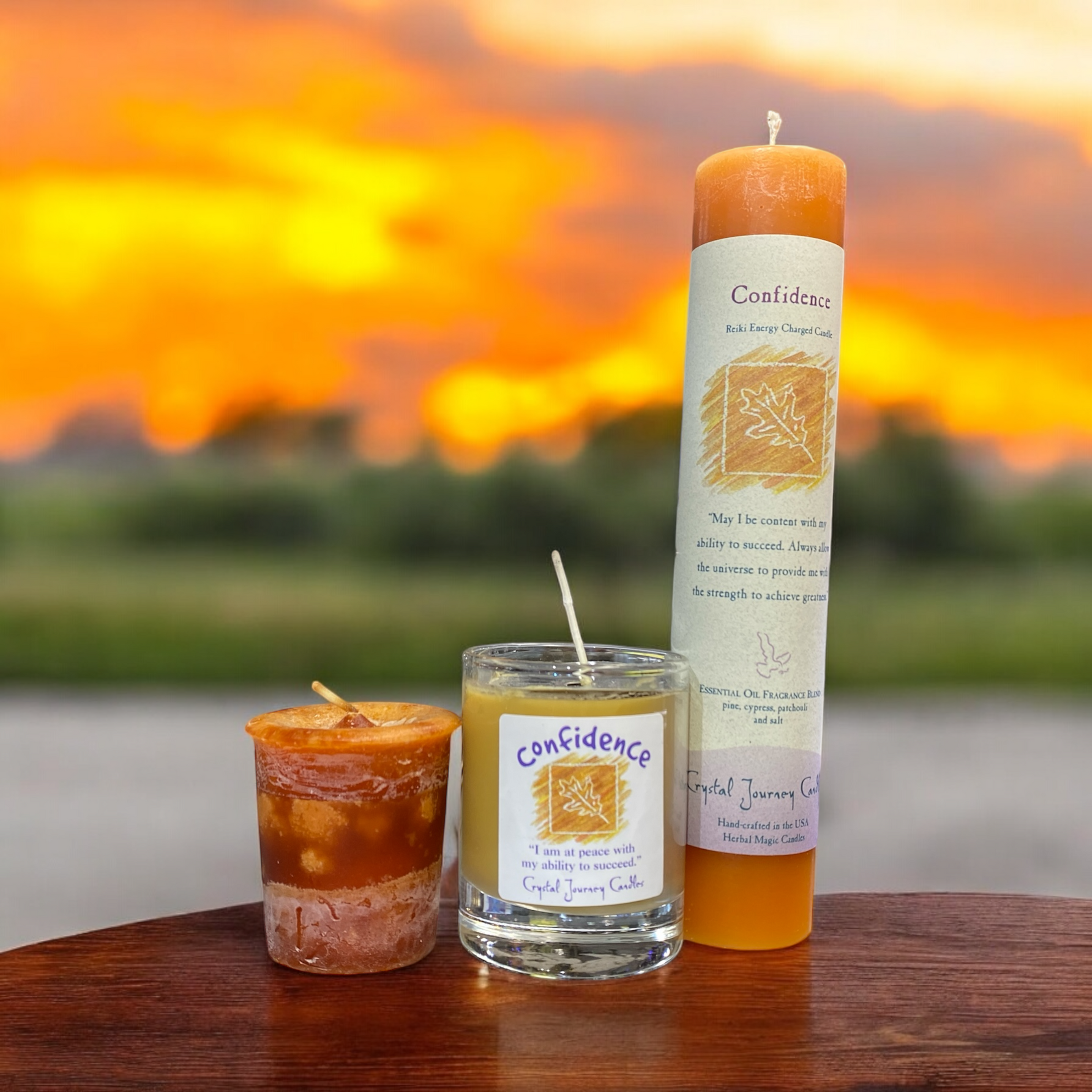 Confidence Reiki Energy Charged Candle