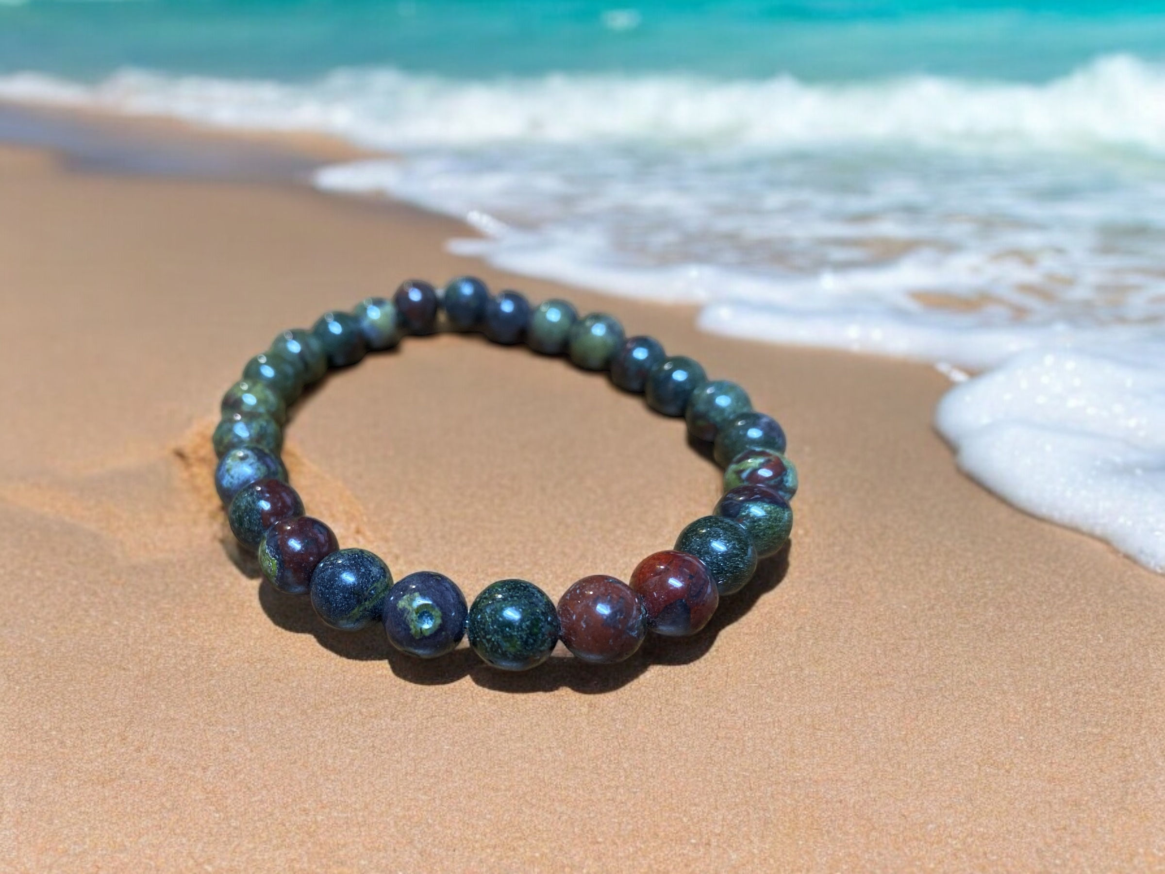 Endless Dragons Blood Jasper Gemstone Bracelet