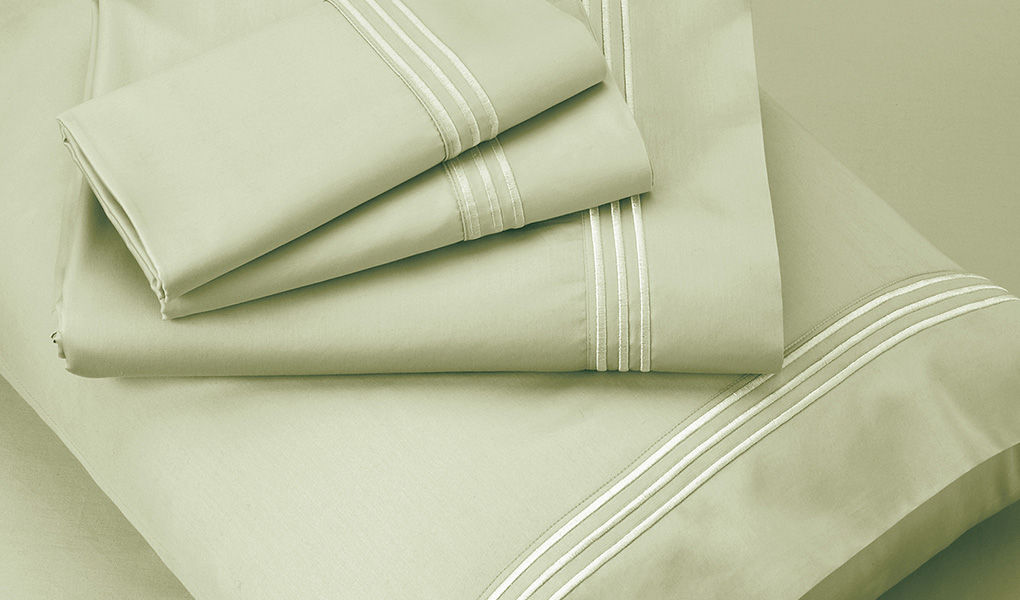 Celliant cal king sage bedsheets and pillow case