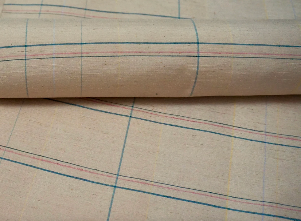 Etsy, Vintage Japanese Kimono Fabric - Handwoven Oshima Tsumugi Silk, £15