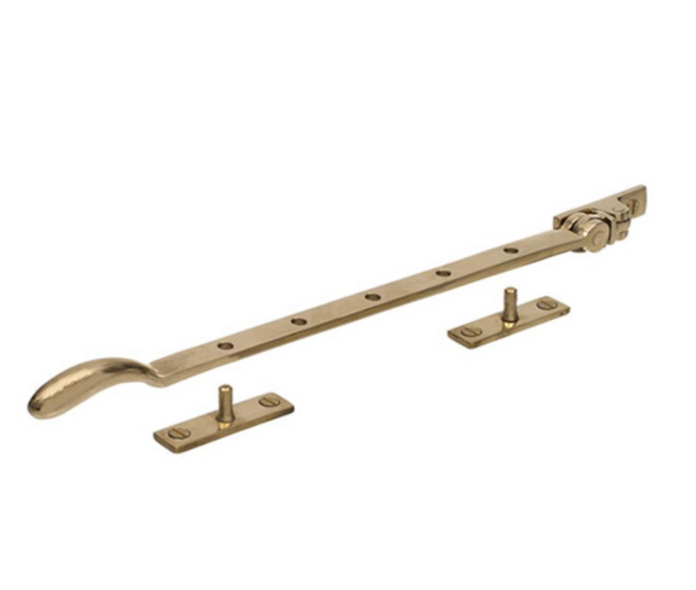 Jim Lawrence, 30cm London Window Stay in Polished Brass, £31.45