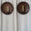 Thumbnail: Pair of Large Copper Painted Wall Sconces