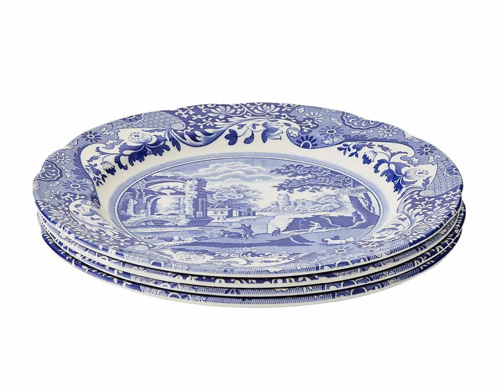 Spode, Blue Italian Set of 4 Dinner Plates, £71.40