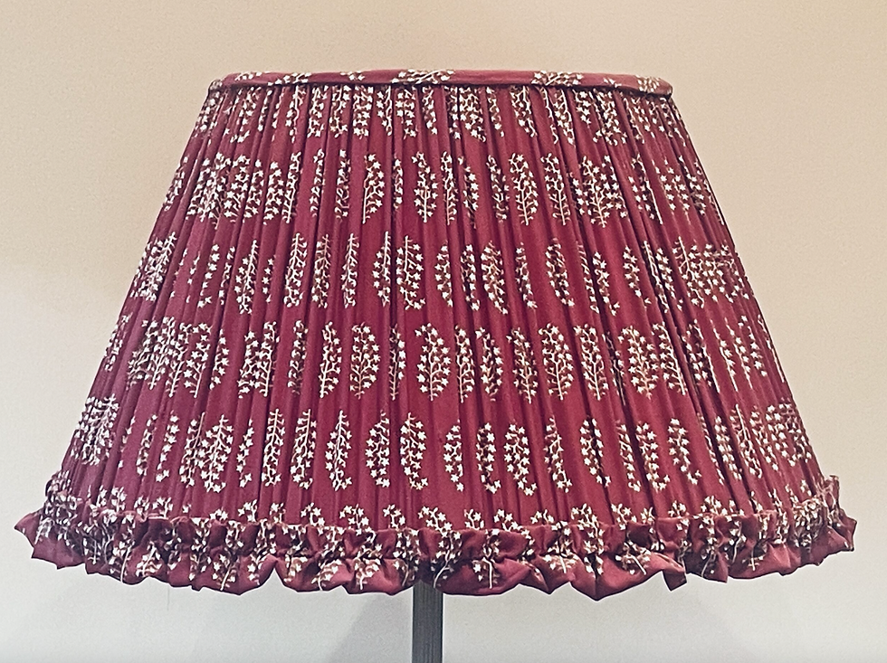 Miranda Willes, Vintage Indian Silk Lampshade 20″, £180 + Vat