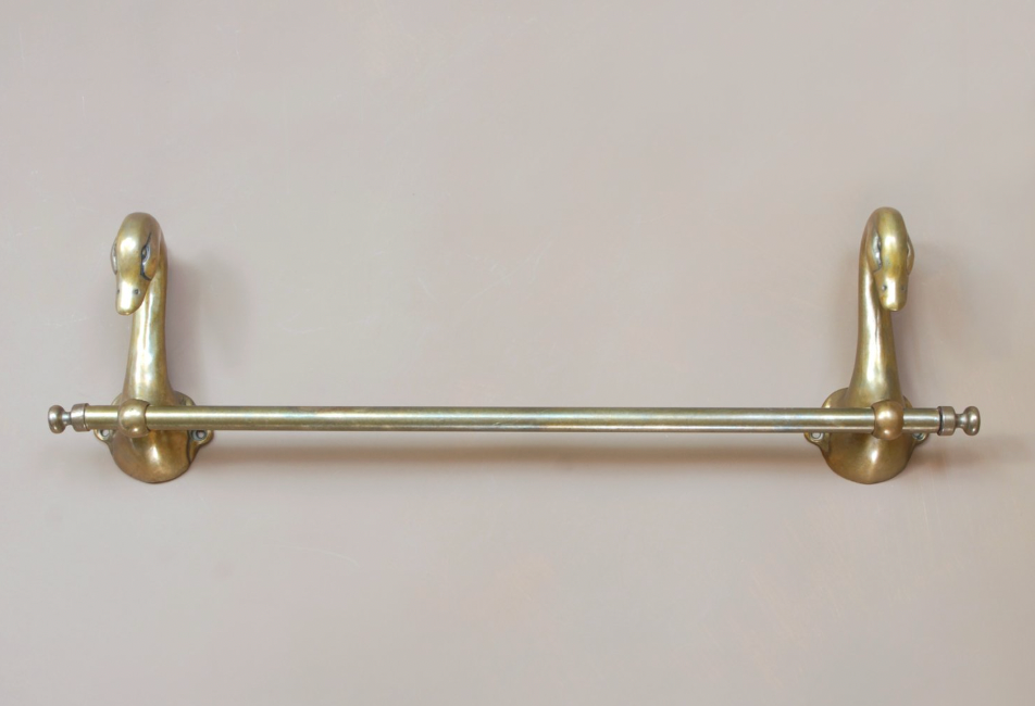 Water & Wood, Bronze Swan Hand Towel Rail, £775