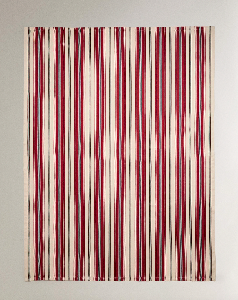 ZARA, Striped Cotton Blanket, £23.99-£49.99