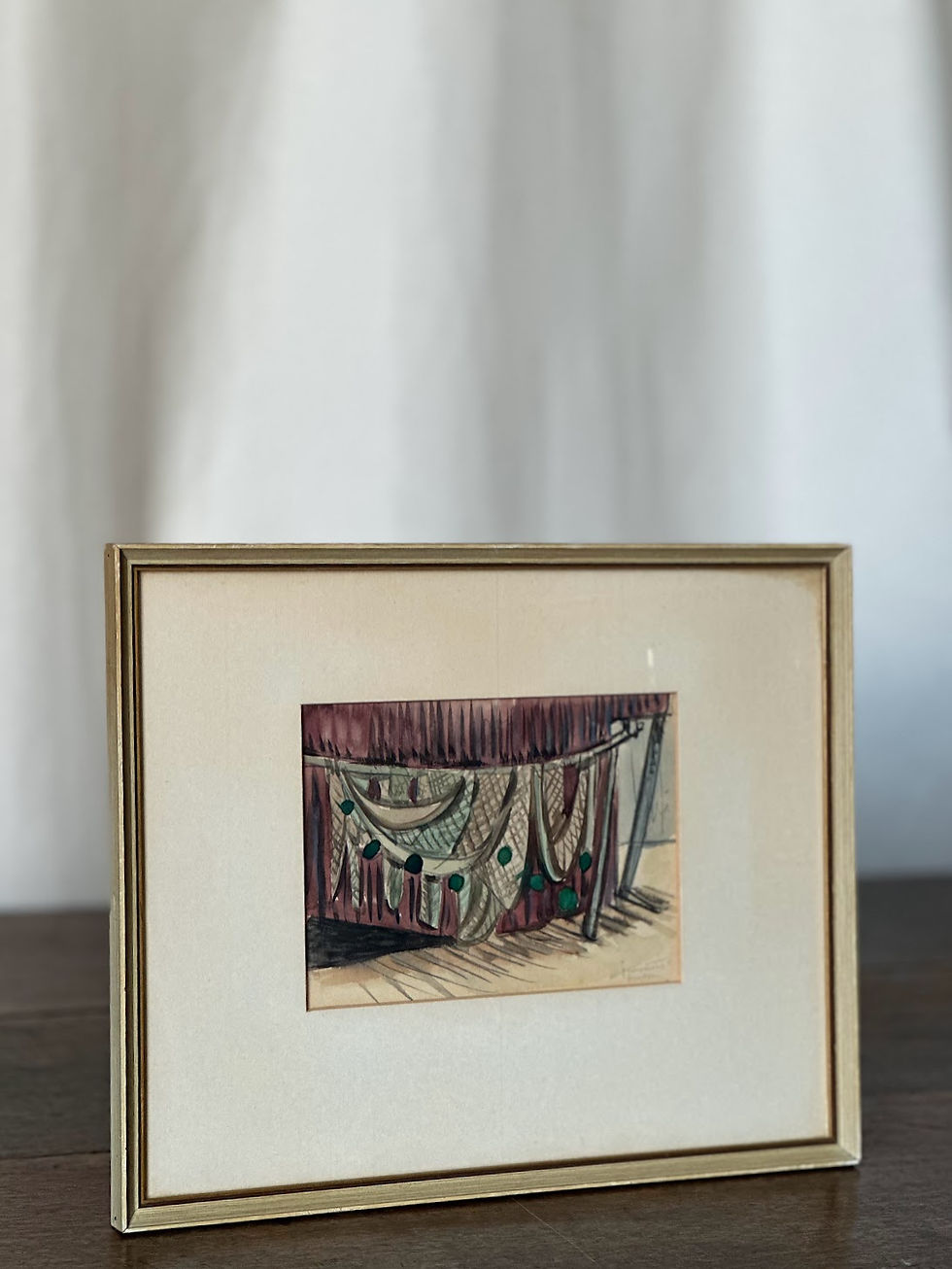 Thumbnail: Framed Watercolour By Unknown Artist, Signed