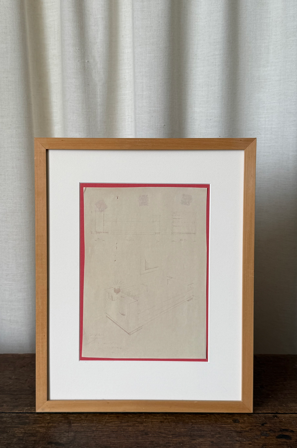 Thumbnail: Set of Three 1930s Framed Construction & Furnishing Concepts Atelier Thonet Pari