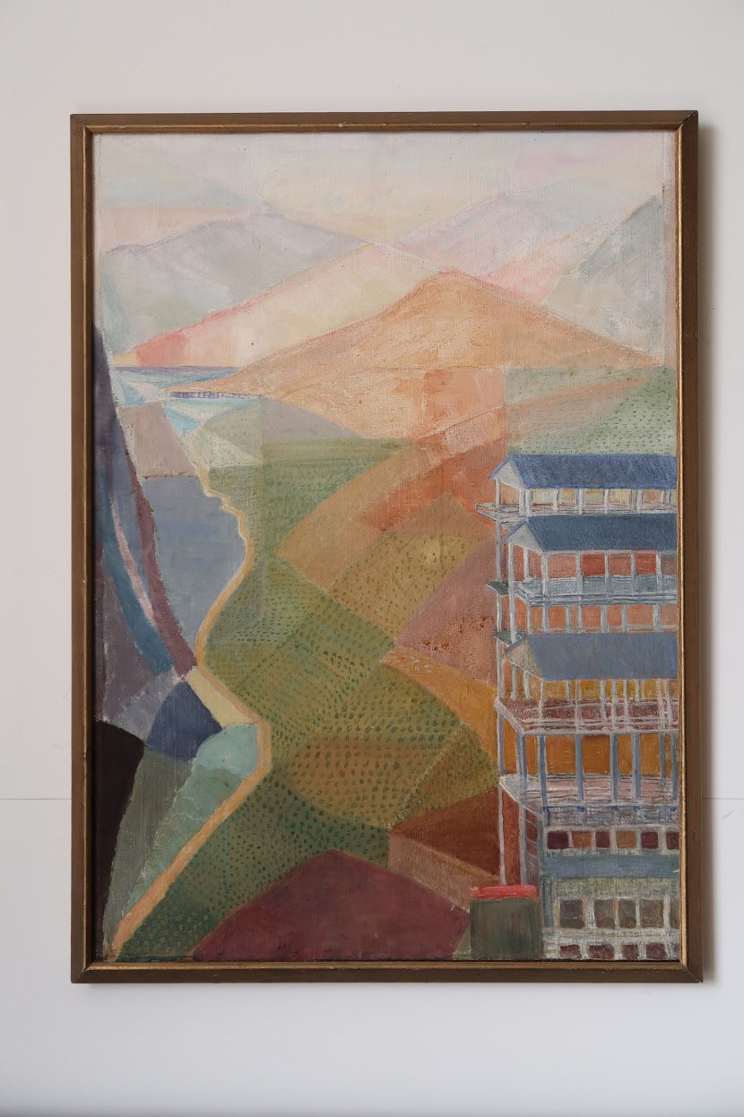 Thumbnail: Framed Oil On Canvas, Motif From Delphi, By Märtha Bolin-Clason, Signed & Dated