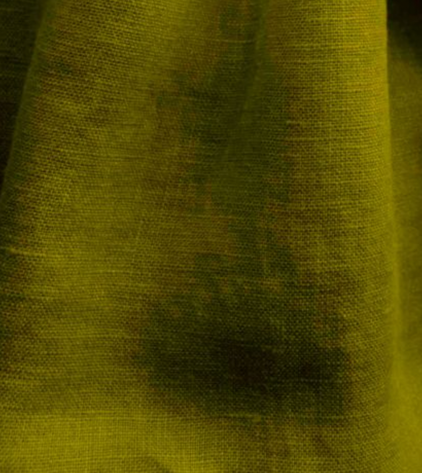 Ada & Ina Linen Fabrics, Bea Leaf, Linen Fabric, Green, £22.99 per metre