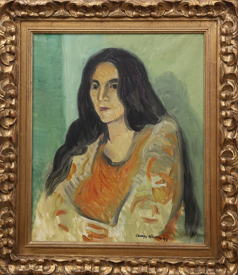 Thumbnail: Framed Oil On Canvas, 'Gitana', By By Francesc Camps Ribera, Signed & Dated 1973