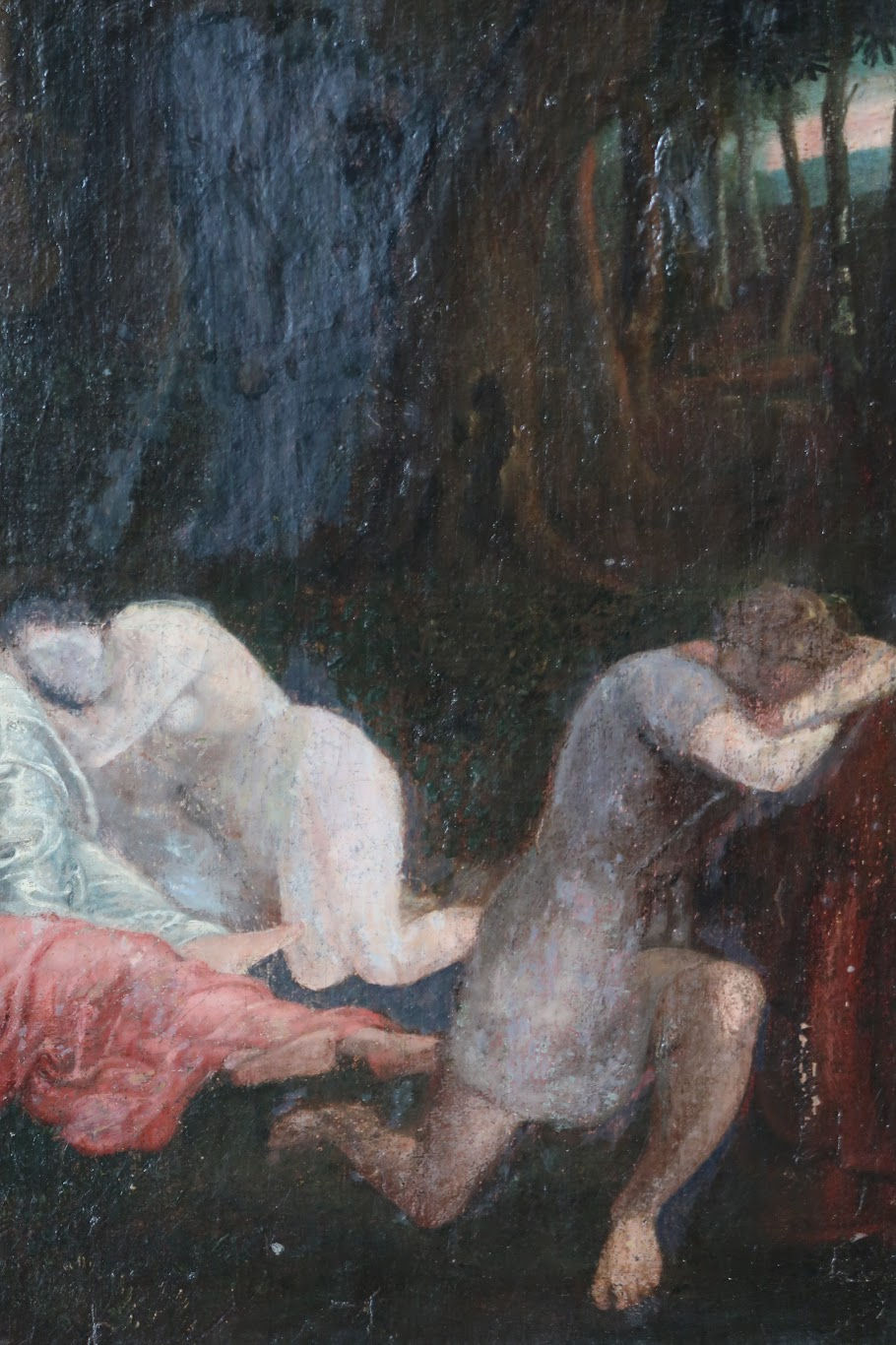 Thumbnail: Framed Oil, Mythological Scene, Artist Unknown, Late 18th Century