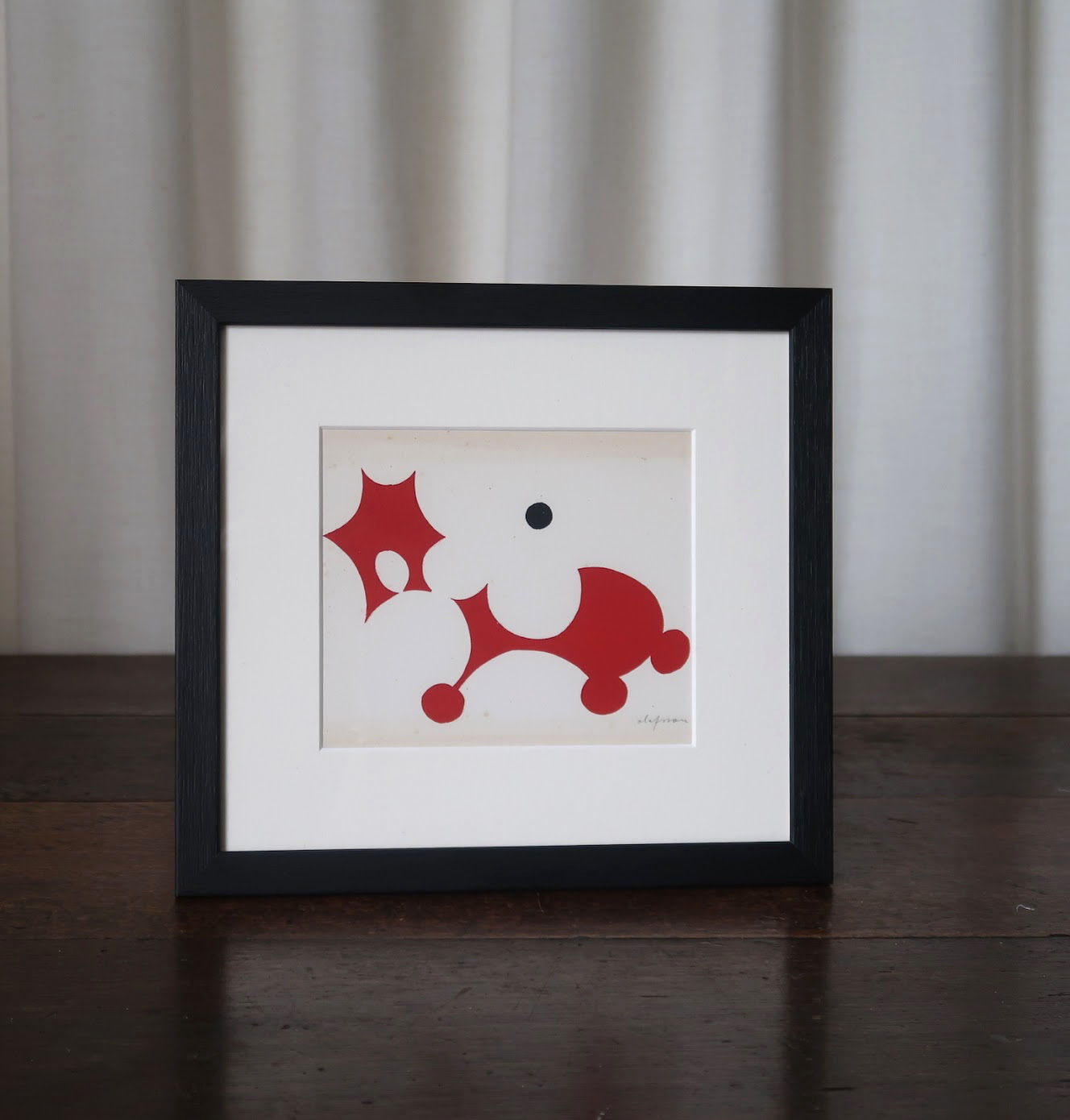 Framed Composition, Silkscreen By Pierre Olofsson, Signed