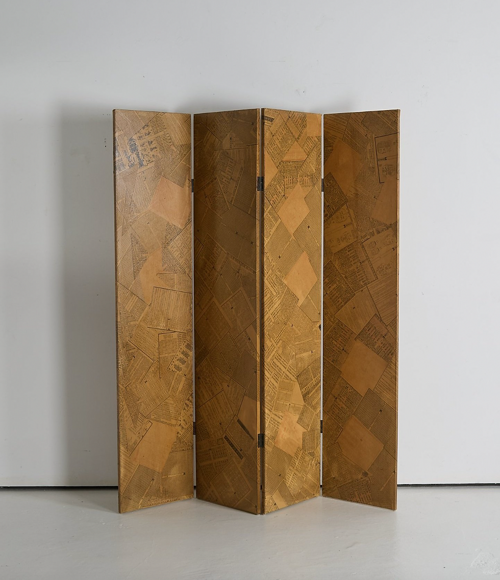 Ancien et Jolie, Printed Paper Screen, France 1970s, £625