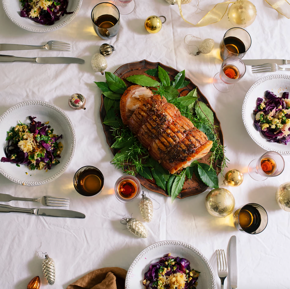 Image Credit: Pork with green olives and sauerkraut: ‘It is a good-natured dish and will keep warm in its pan.’ Photograph: Jonathan Lovekin/The Observer