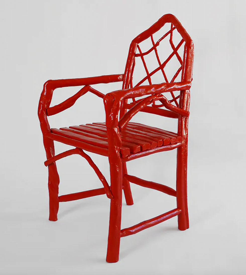 OΔK, Umberto Pasti, Armchair "A Garden On The Ocean", Red, £POA
