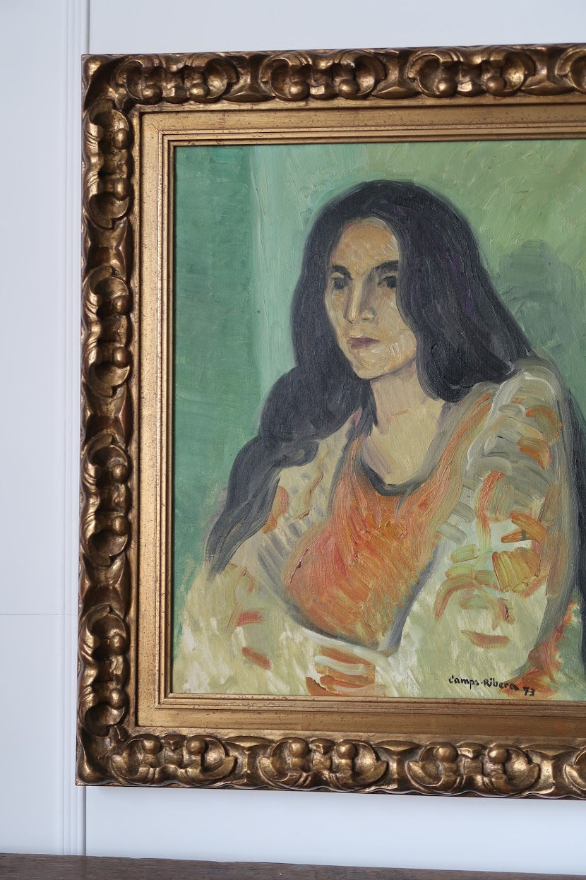 Thumbnail: Framed Oil On Canvas, 'Gitana', By By Francesc Camps Ribera, Signed & Dated 1973