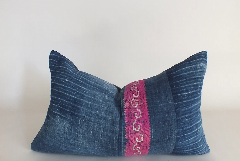 Etsy, Hmong Indigo Batik Blue Cushion Cover, £31.63