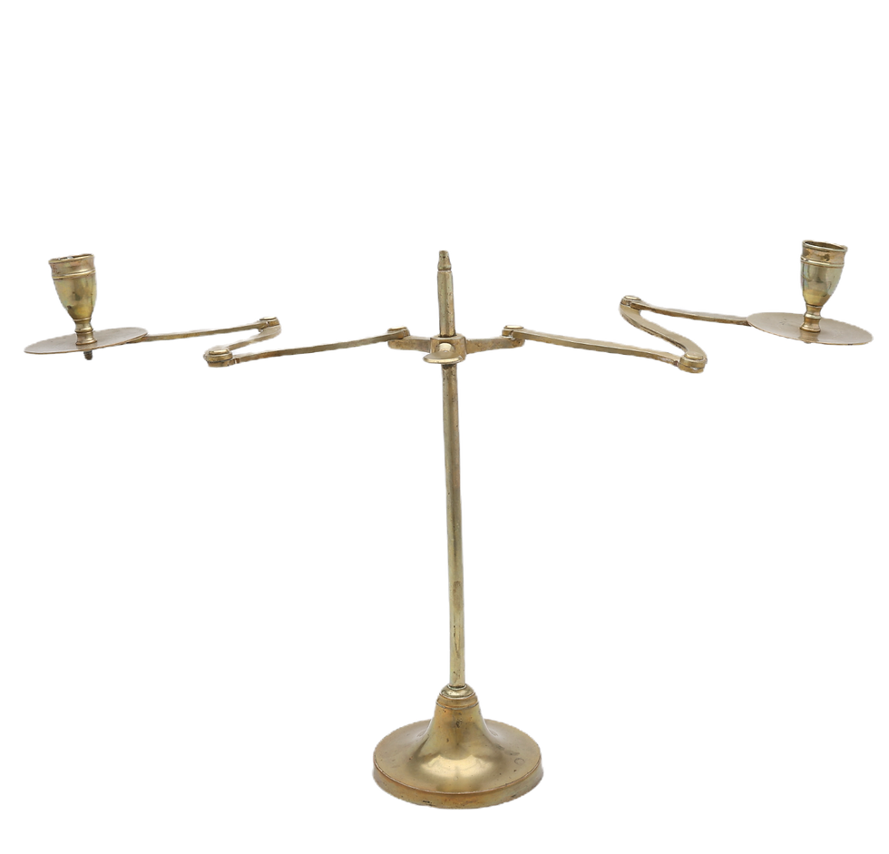 Thumbnail: Early 20th Century Brass Candelabra With Adjustable Arms