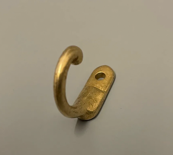 Farmer Brothers, Solid Brass Tie Back Hook, £4.90